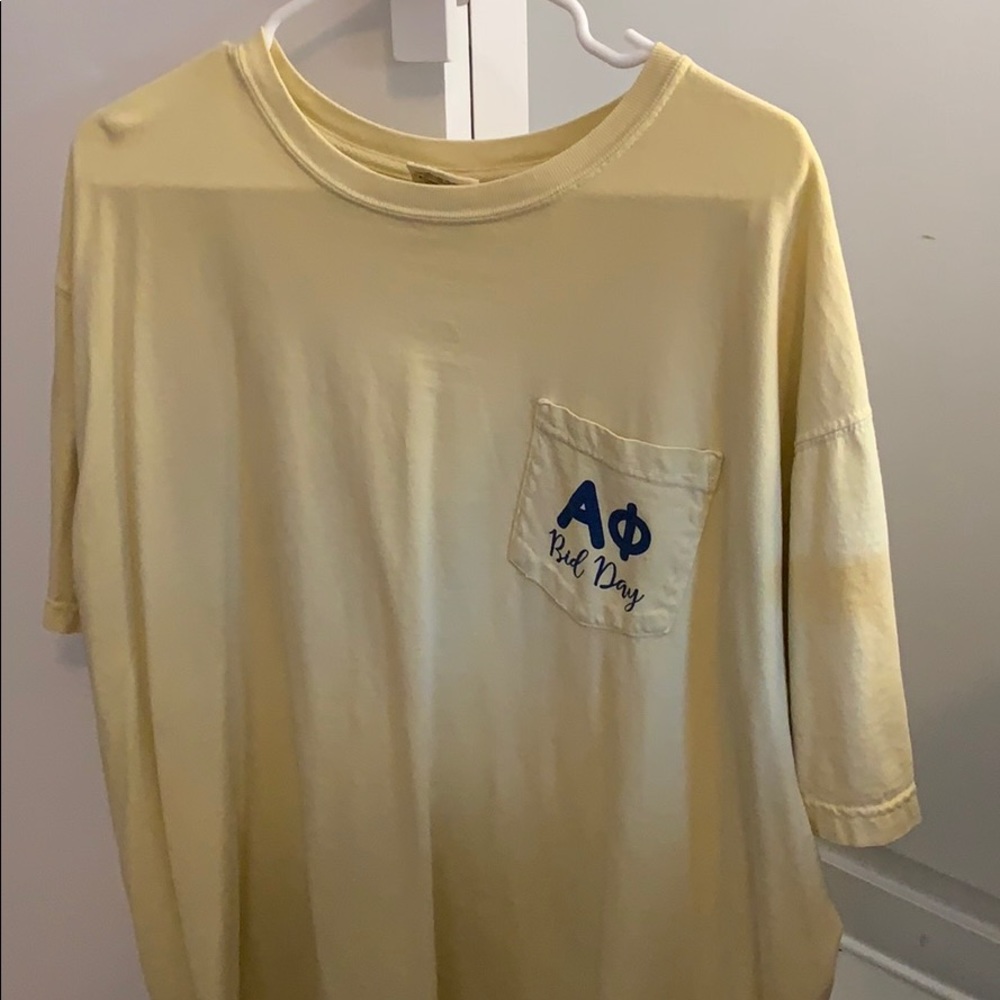 Alpha phi bid day comfort color T-shirt